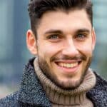 portrait of an handsome man smiling